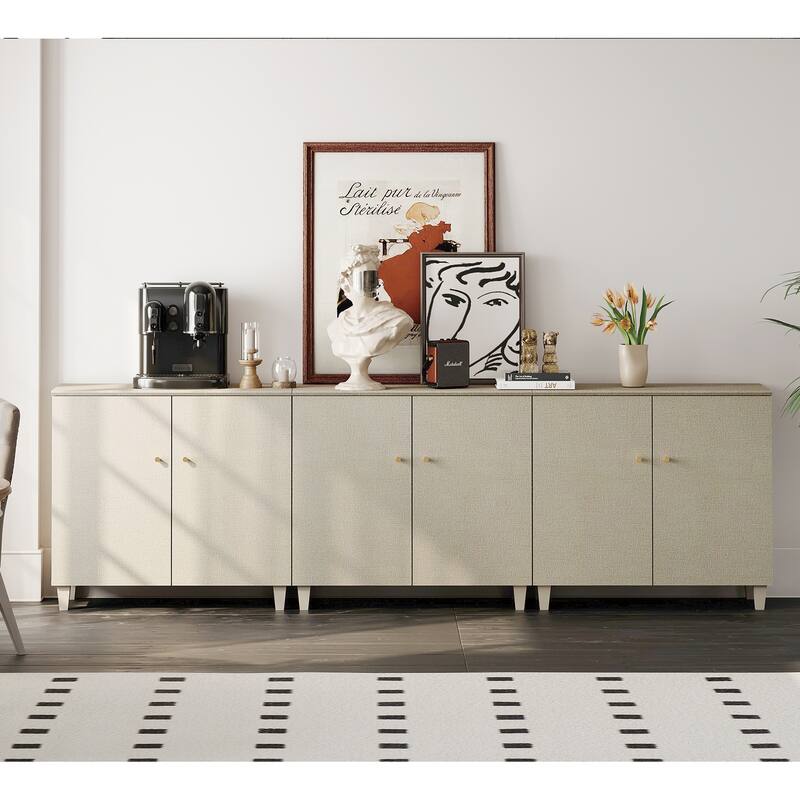 Sideboards Buffet Cabinets with Doors for Dining Room, 32.4"H