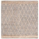 preview thumbnail 123 of 125, SAFAVIEH Handmade Natural Fiber Bethia Casual Jute Trellis Rug 6' Square - Light Blue - Square