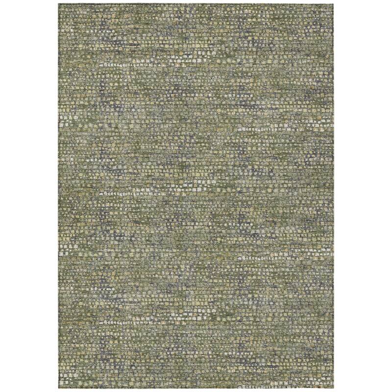 Machine Washable Indoor/ Outdoor Casual Kersey Chantille Rug