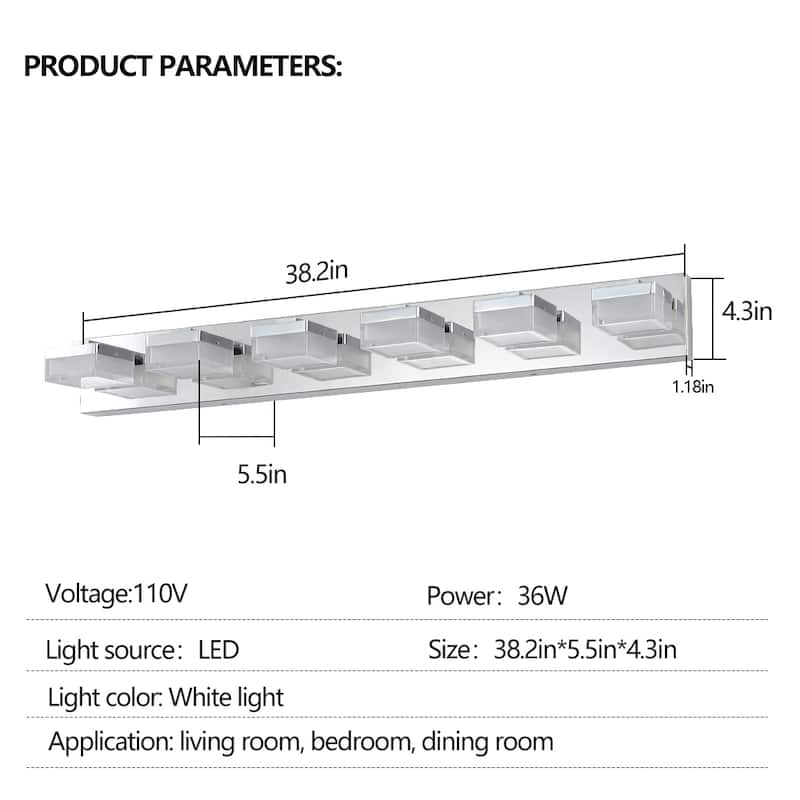 Vanity Lighting -6 LED BULBS