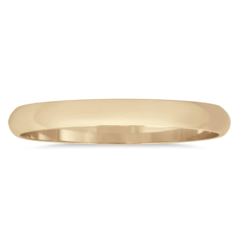 2mm Domed Wedding Band in 14K Yellow Gold