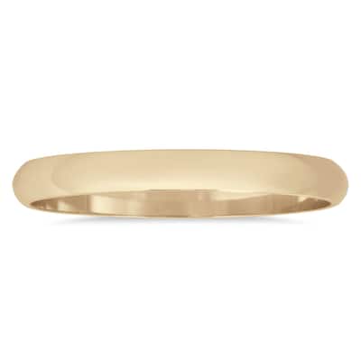 2mm Domed Wedding Band in 14K Yellow Gold