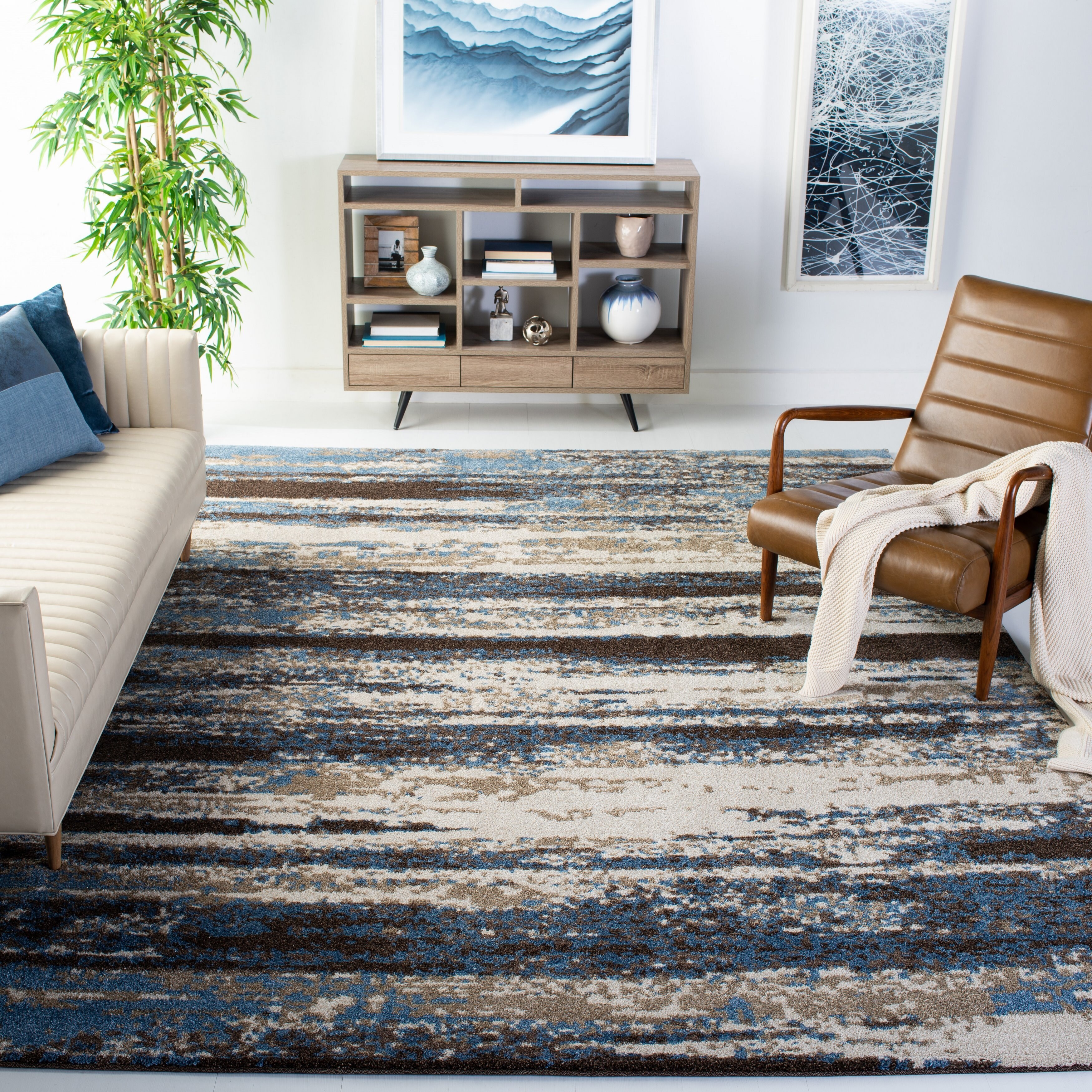 Shop Safavieh Retro Herle Distressed Modern Abstract Rug On Sale Overstock 8074045