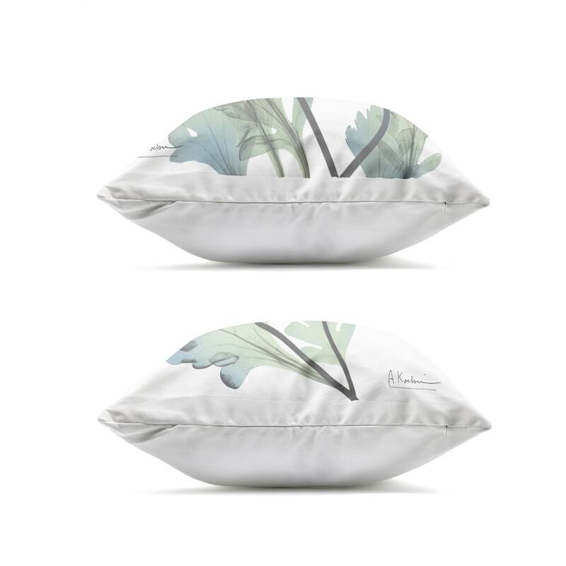 Stupell Luminous Sapphire Florals Printed Outdoor Throw Pillow Design by Albert Koetsier (Set of 2)