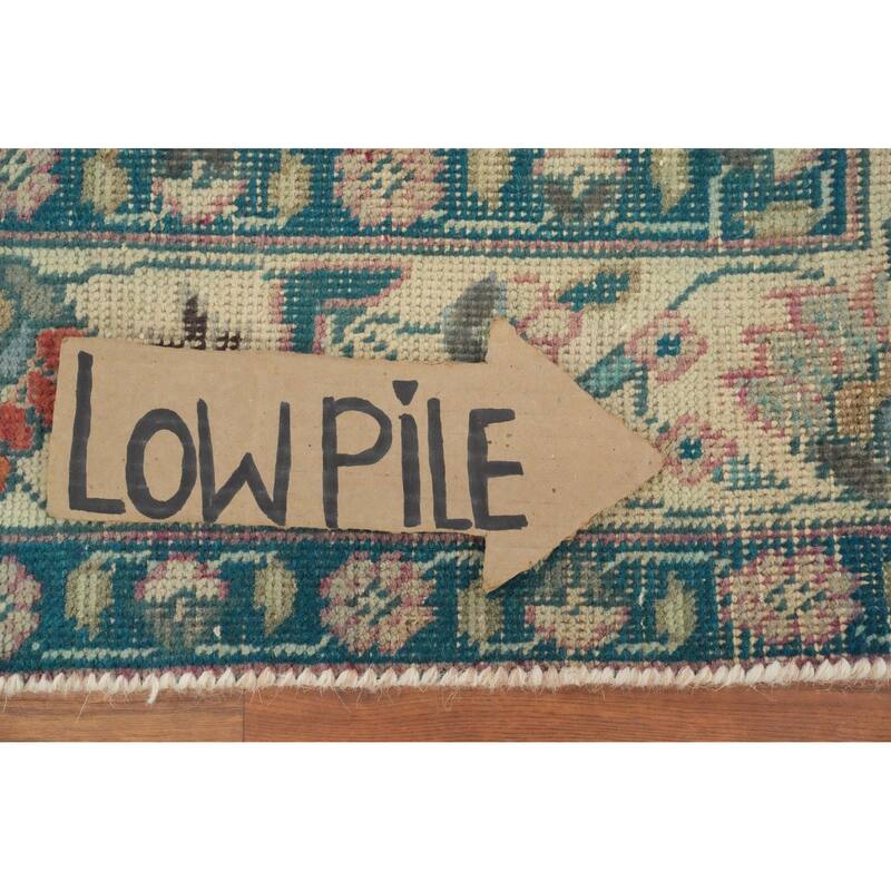 Hand Knotted Oriental 100% Wool Carpet Traditional Floral Pink Tabriz Area Rug - 6' 3'' X 4' 7''