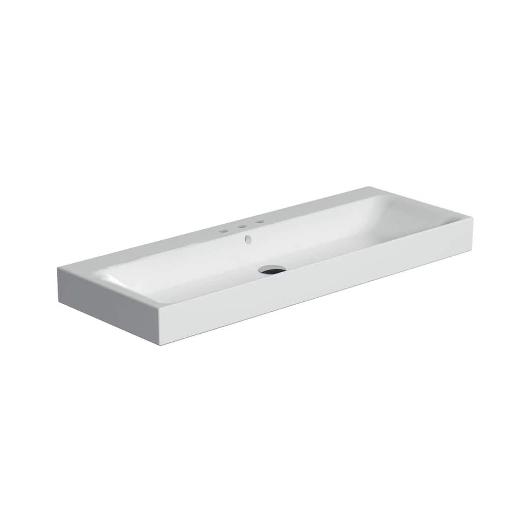 WS Bath Collections 3583.03 Cento 39-3/8" Rectangular Ceramic Vessel /