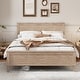 preview thumbnail 1 of 21, Rustic Wood Platform Bed with Headboard Footboard and Support Slats Seadrift - Full