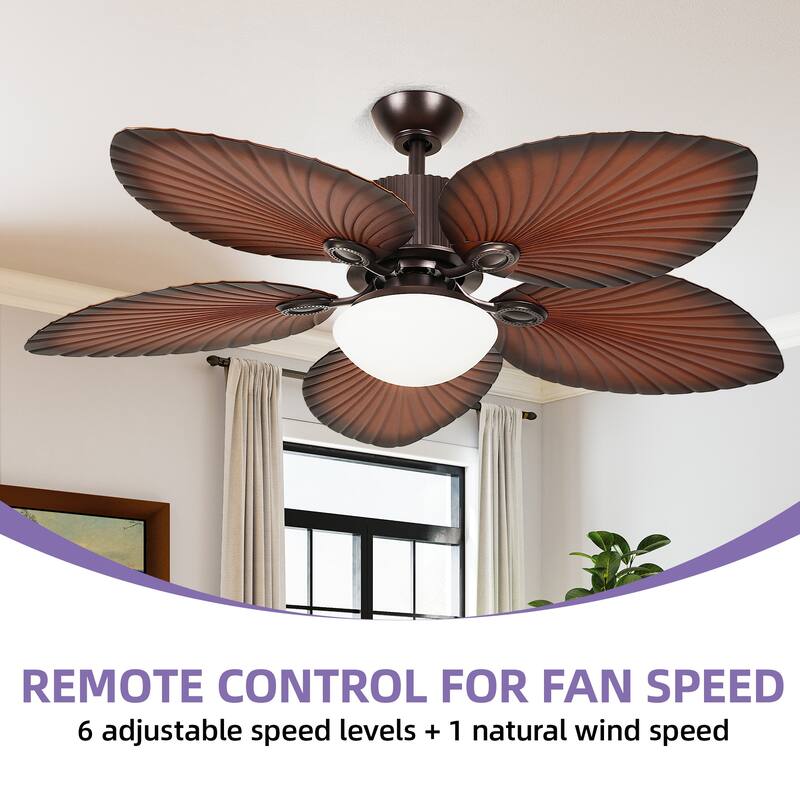 Moasis 52" Tropical Ceiling Fans Collection with Remote