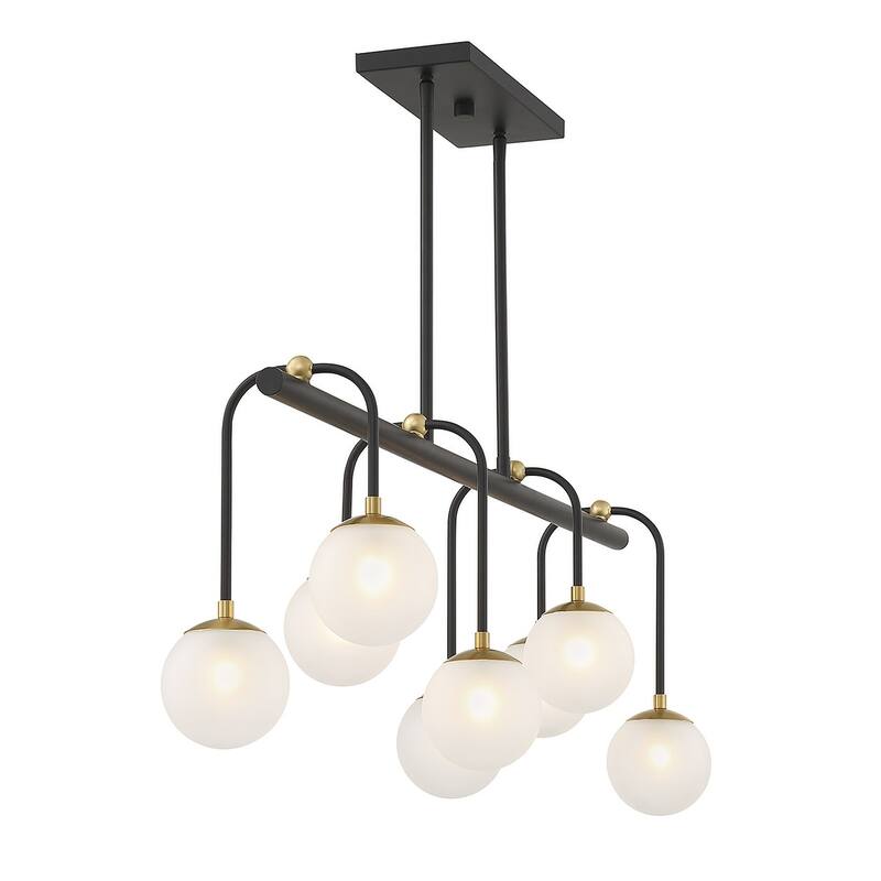 Savoy House 1-6699-8 Couplet 8 Light 38" Wide Linear Chandelier