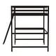 preview thumbnail 9 of 60, Traditional Wood Slat Loft Bed with Integrated Desk & Ladder