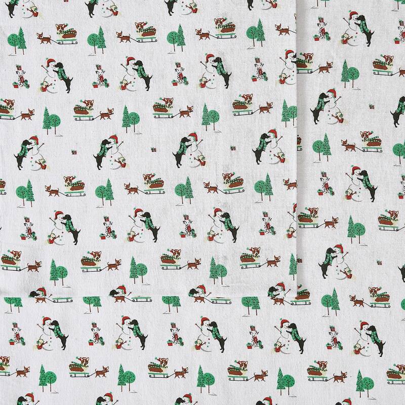 Truly Soft Printed and Solid Cotton Flannel 4 Piece Sheet Set