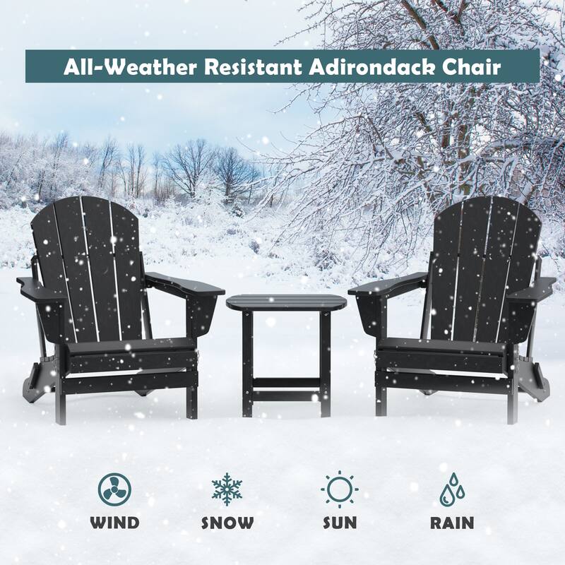 Poly Outdoor Adirondack Chair - Foldable All Weather
