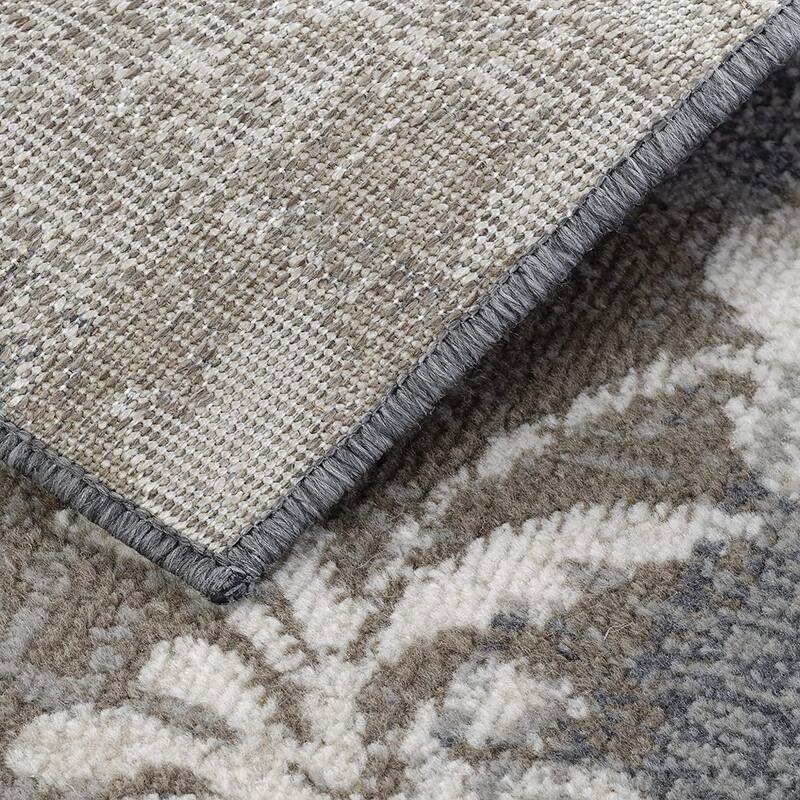Contemporary Floral Patchwork Indoor Area Rug or Runner by Superior
