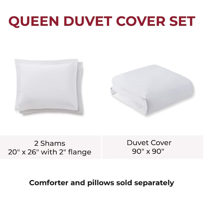 Bibb Home 3-Piece Flannel Duvet Cover Set (Insert Excluded)