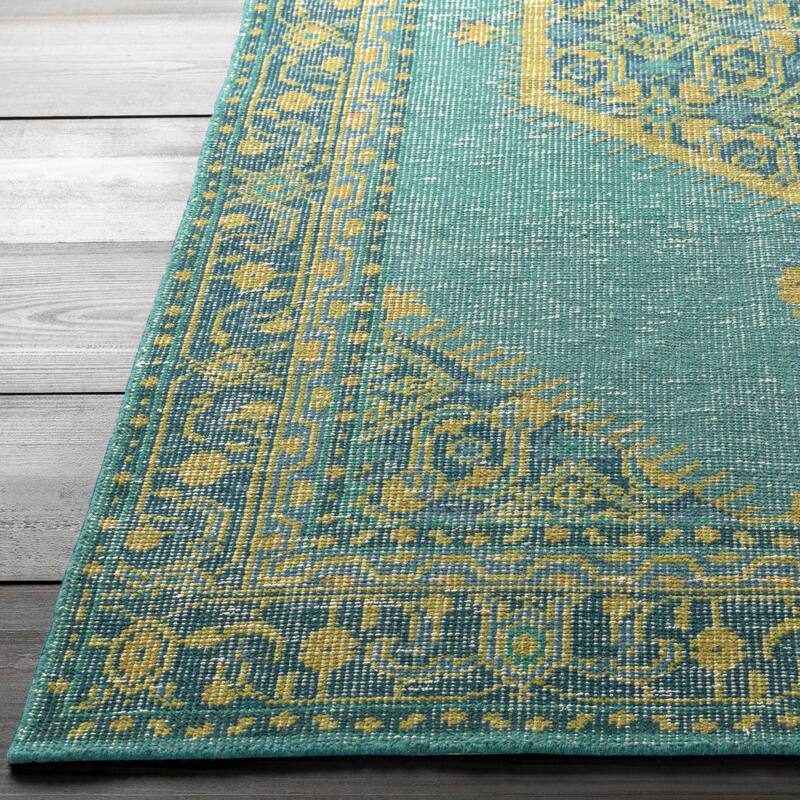 Hand-knotted Alford Boho Medallion Wool Area Rug