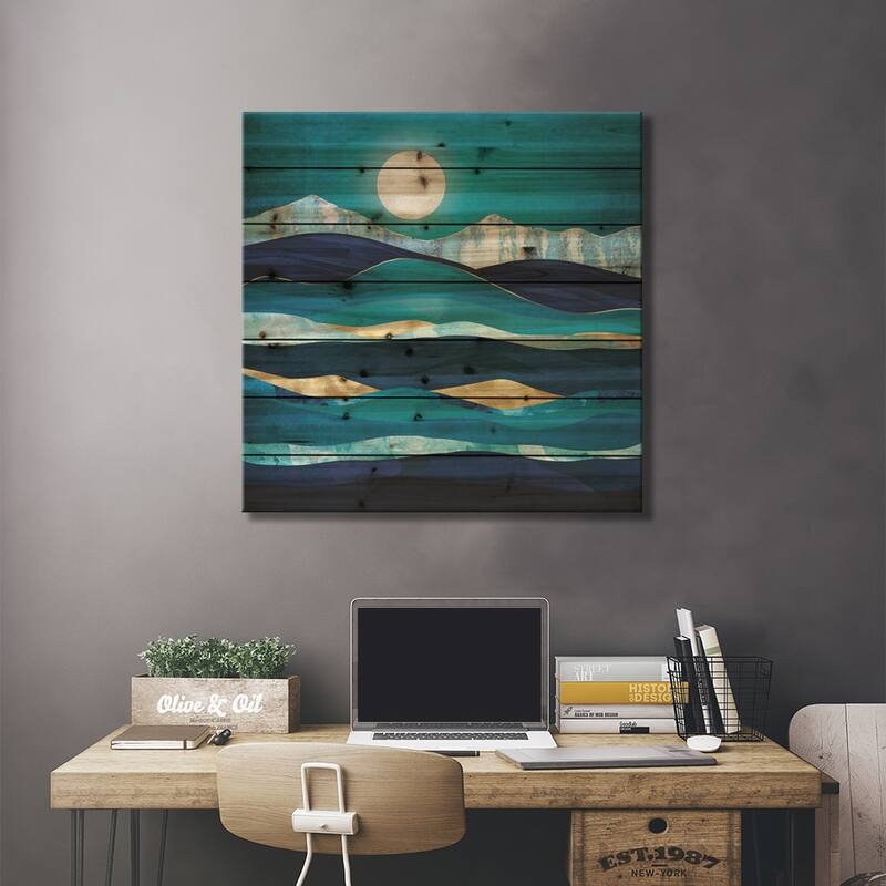 Winter Sea Print On Wood by SpaceFrog Designs - Multi-Color