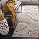 preview thumbnail 53 of 59, SAFAVIEH Odyssey Pirkko Mid-Century Modern Rug 2'2" x 8' Runner - Grey/Gold Ivory - Runner