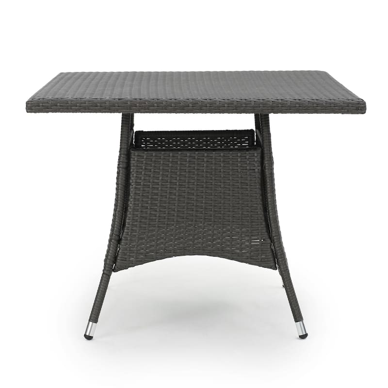 Corsica Outdoor Wicker Square Dining Table (ONLY) by Christopher Knight Home - 36.60 "W x 36.6"D x 28.35"H
