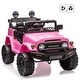 preview thumbnail 1 of 29, 12V Battery Powered Electric Car，Licensed Toyota 12V Ride-On Truck for Kids with Remote Control Pink