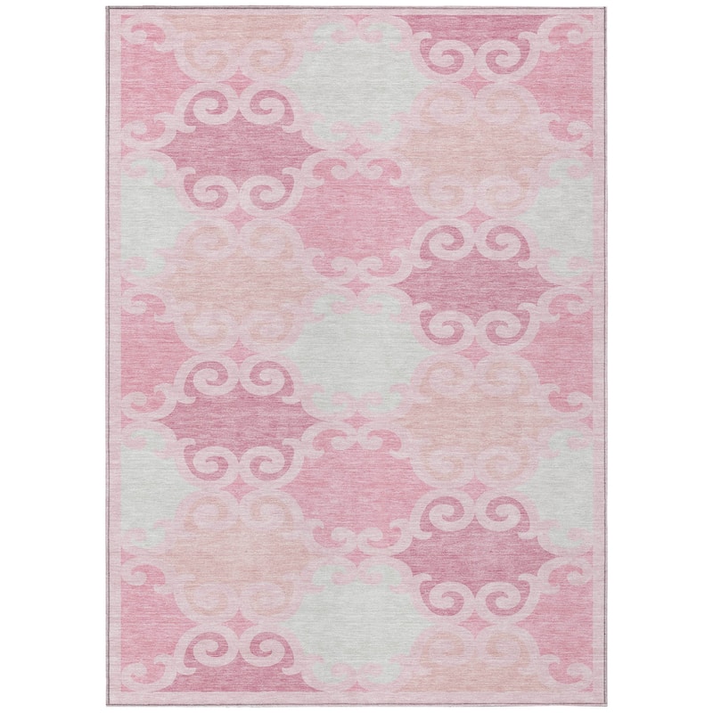 HomeRoots Trellis Transitional Rectangle Outdoor Rug