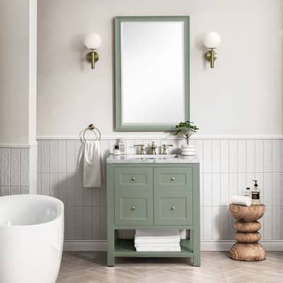 James Martin Vanities Breckenridge 30" Single Vanity, Smokey Celadon