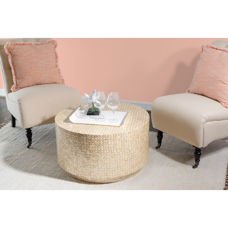 Capiz Mosaic Coffee Table