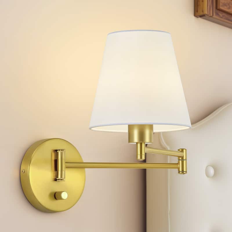 CO-Z Plug-in Swing Arm Wall Mount Sconce