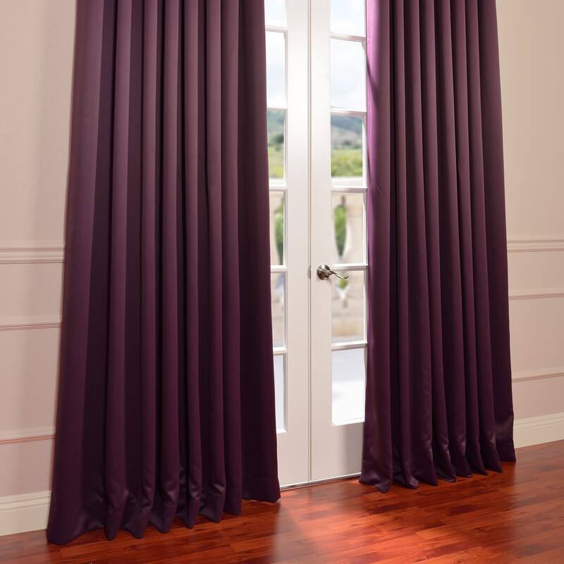 Exclusive Fabrics Extra Wide Room Darkening Grommet 84-inch Curtain (1 Panel) - 100 x 84
