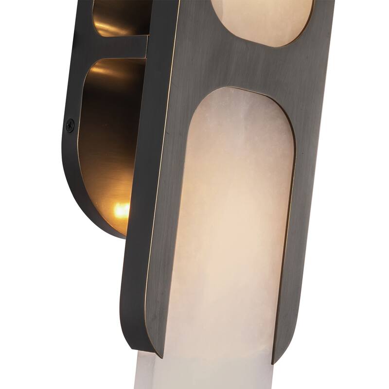 Alora Lighting WV357217 Odin 2 Light 4" Tall Bathroom Sconce