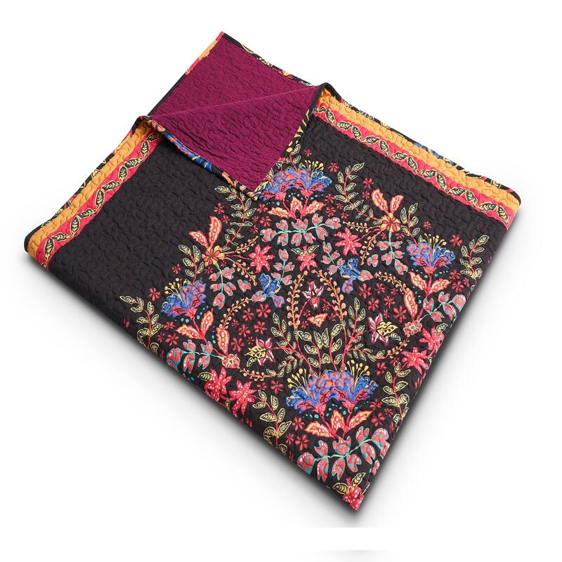 Greenland Home Fashions Jessa Cotton Blend Throw Quilt