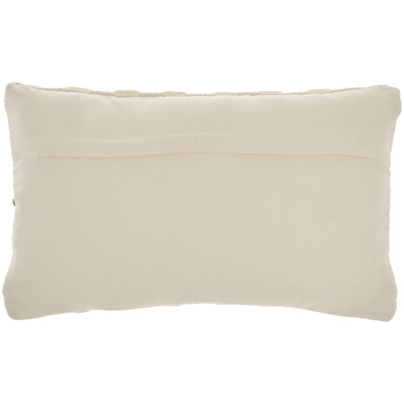 Mina Victory Life Styles Woven Lines And Dots Textured Throw Pillow