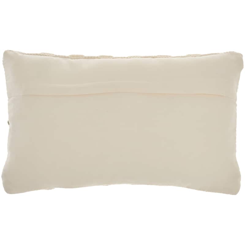 Mina Victory Life Styles Woven Lines And Dots Textured Throw Pillow
