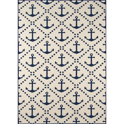 Momeni Baja Anchors Indoor Outdoor Rug