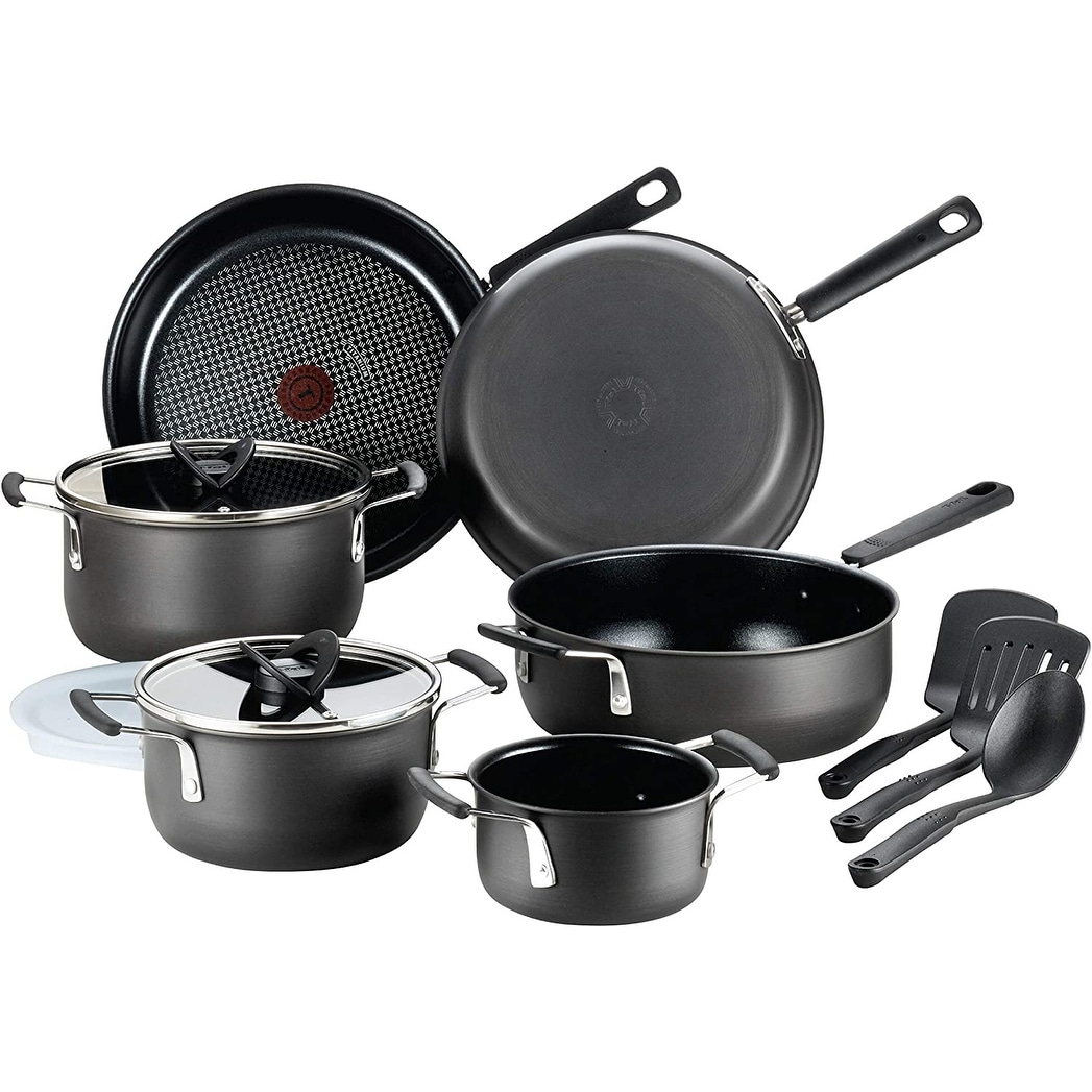 T-fal Advanced Nonstick Fry Pan 12 Inch Oven Safe 350F Cookware, Pots and  Pans, Dishwasher Safe Black