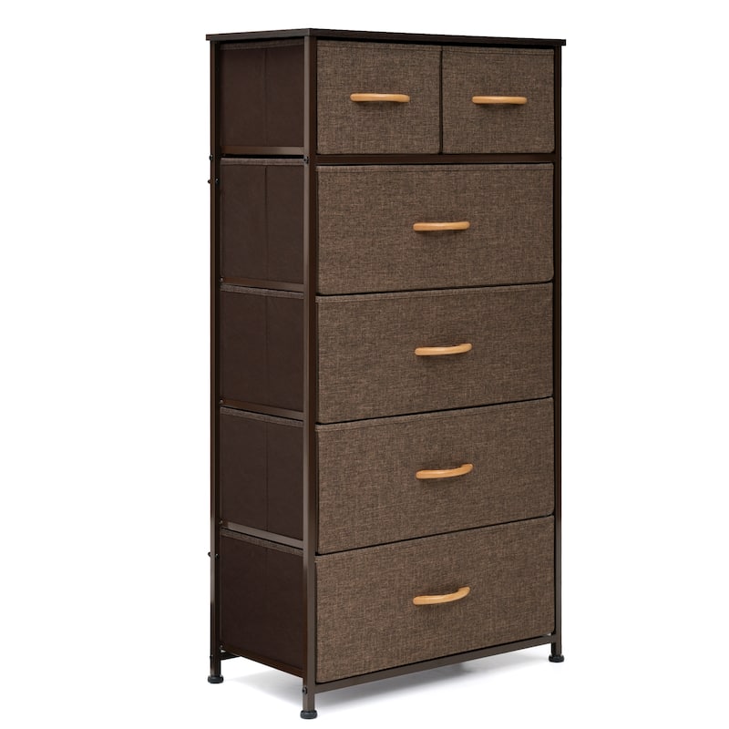 VredHom 6 Drawers Vertical Dresser Storage Tower