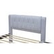 preview thumbnail 10 of 8, Full Size Upholstered Platform Bed with Adjustable Trundle, Modern Linen Headboard