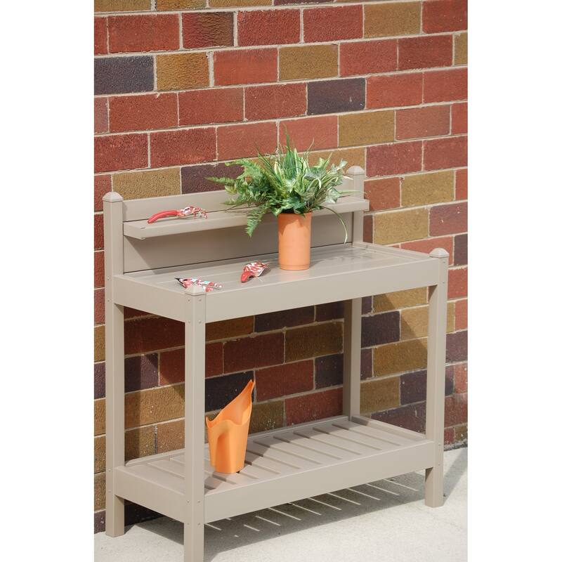 DuraTrel Greenfield Mocha Vinyl Potting Bench