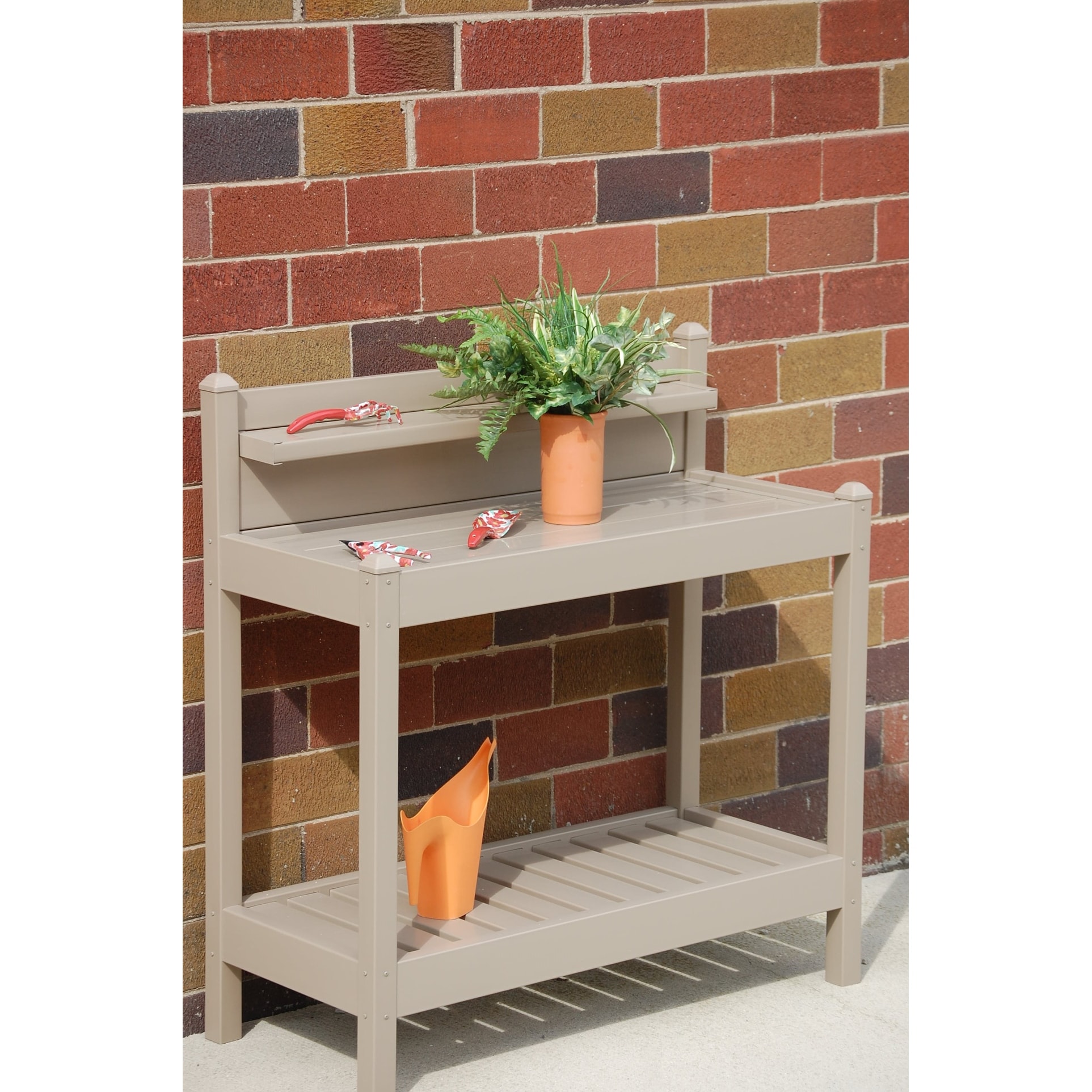 DuraTrel Greenfield Mocha Vinyl Potting Bench