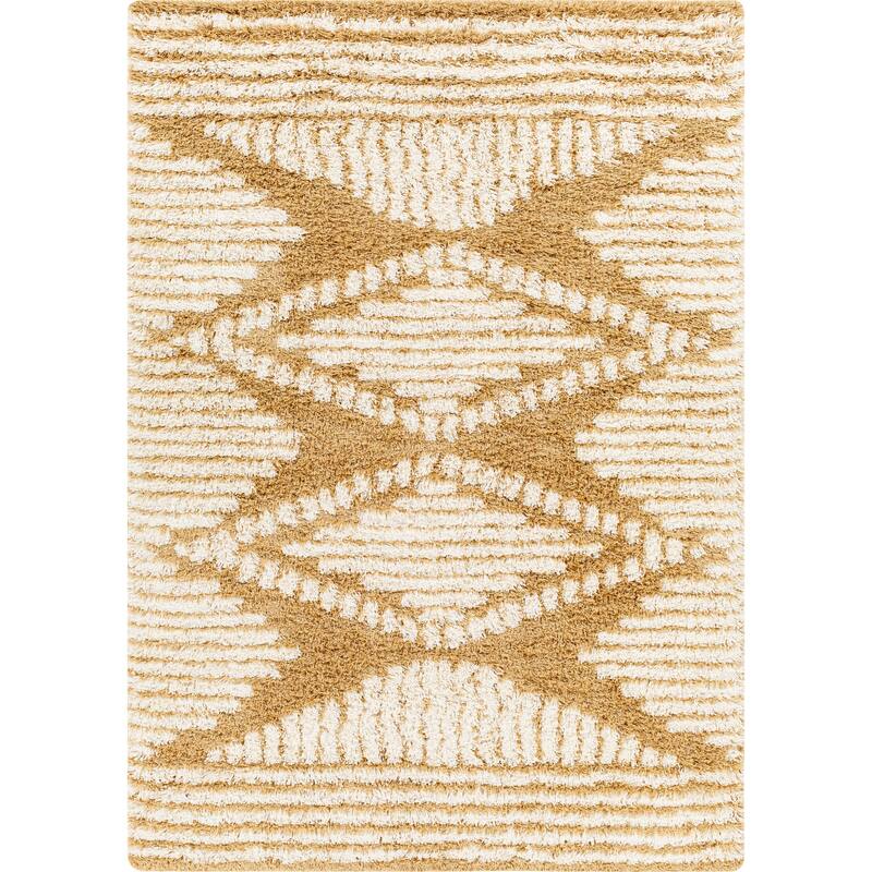 Livabliss Madini Moroccan Diamond Plush Area Rug
