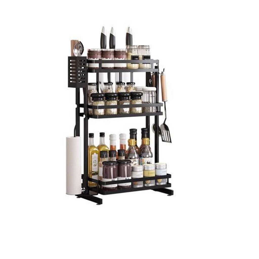 3 Tier Kitchen Spice Rack Condiment Organizer Countertop Storage Shelf