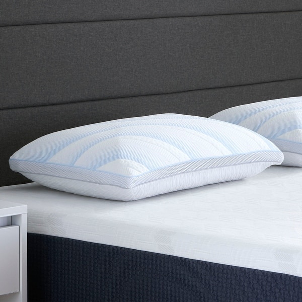 slide 2 of 5, Comfort Tech Dual Comfort Foam Pillow