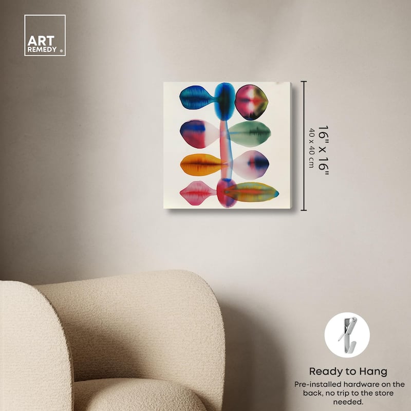 Chromatic Column Canvas by Art Remedy, Gallery Wrapped