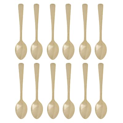 Fino Demi Spoon Set, Gold Plated Stainless Steel, Made in Japan, Set of 12