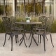 preview thumbnail 12 of 11, NUU GARDEN 5-piece Antique Bronze Cast Aluminum Patio Dining Set