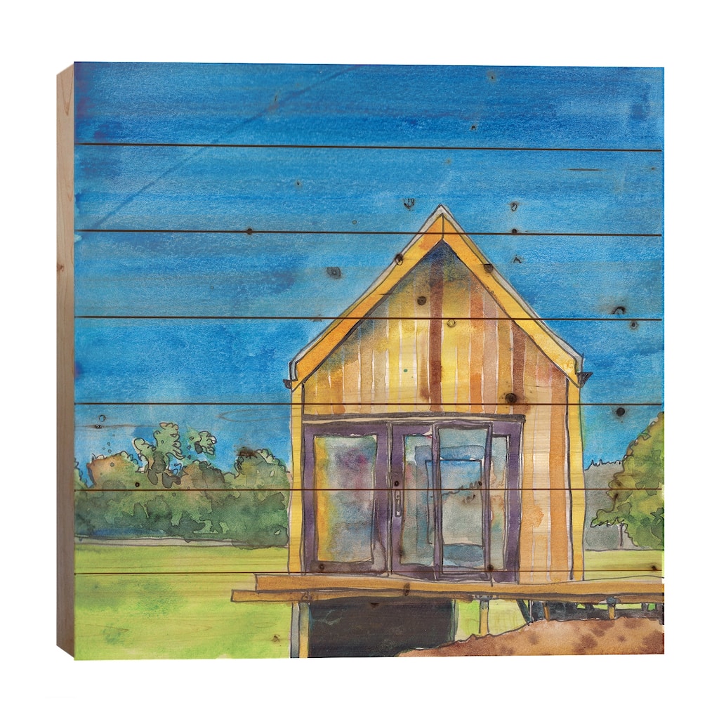 Cabin Scape VI Print On Wood by Paul McCreery - Multi-Color