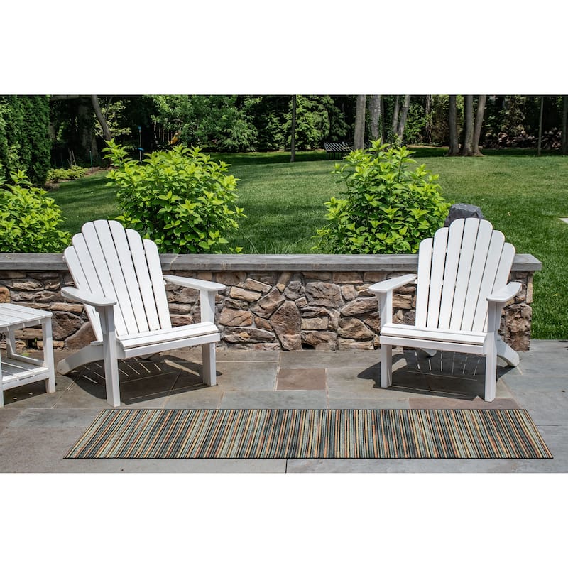Liora Manne Marina Stripes Indoor/ Outdoor Area Rug