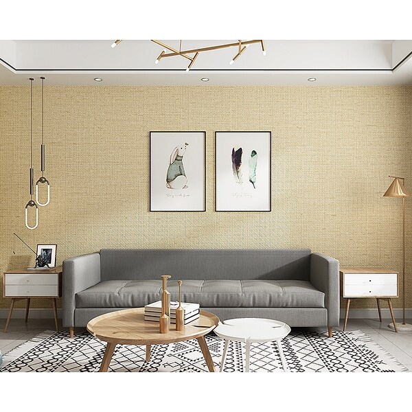 Linen Texture Vinyl Peel and Stick Wallpaper Roll, 2Ft x 33Ft/Roll - 5