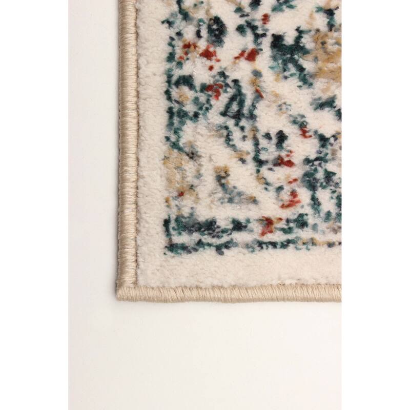 ECARPETGALLERY Machine Woven Lauren Ivory Area Rug