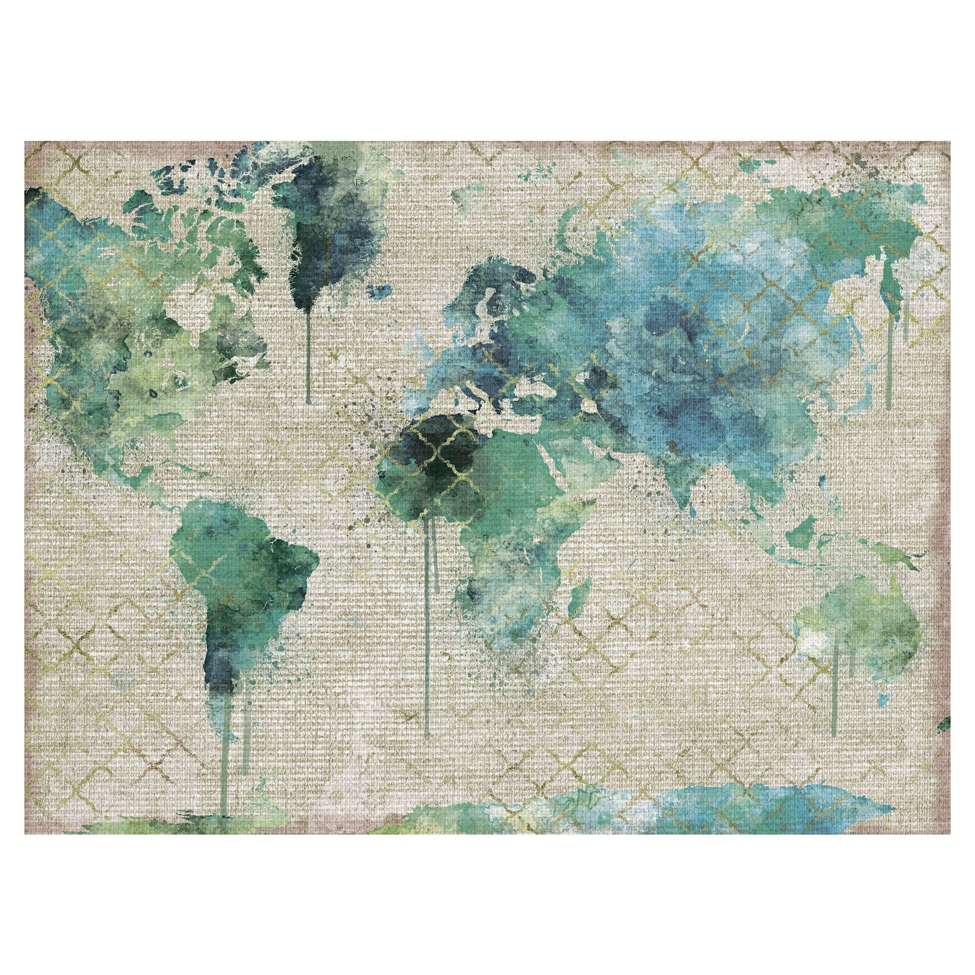 Watercolor World by Willowbrook Fine Art Canvas Art Print