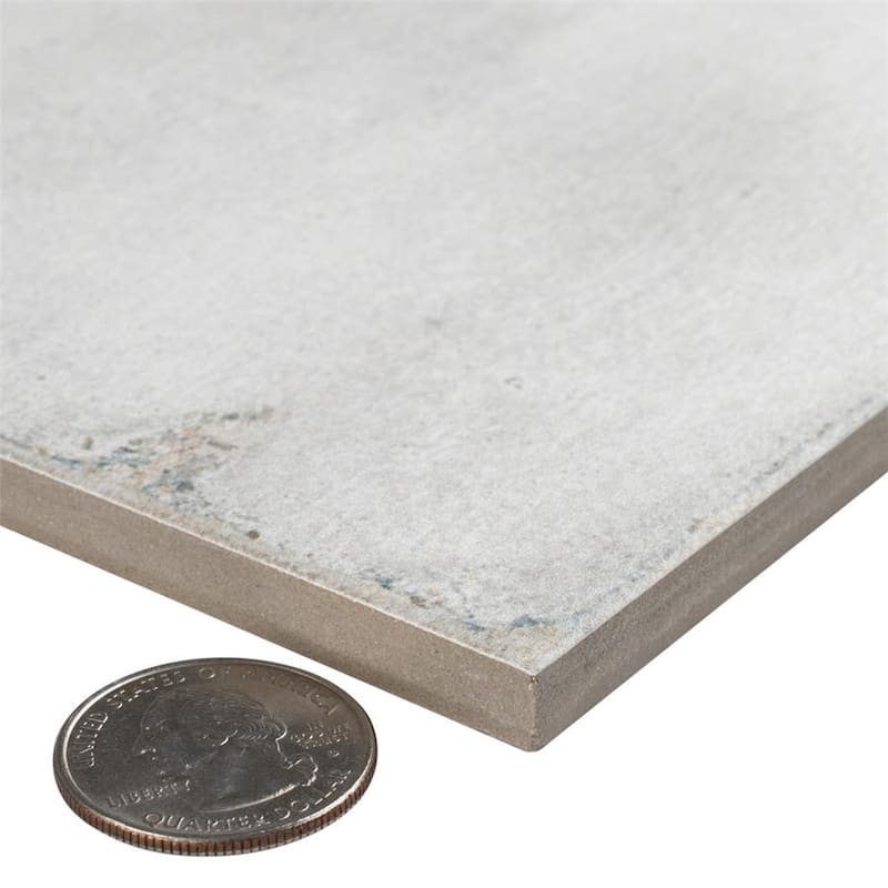 Merola Tile Barcelona White 5-3/4" x 5-3/4" Porcelain Floor and Wall Tile